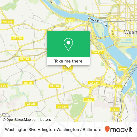 Washington Blvd Arlington, Arlington, VA 22201 map