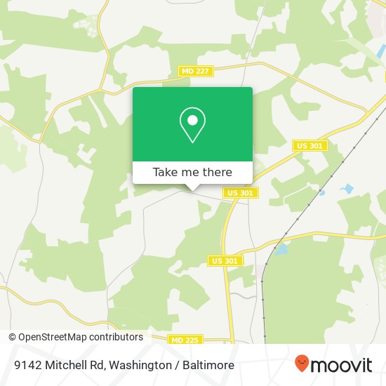 Mapa de 9142 Mitchell Rd, La Plata, MD 20646