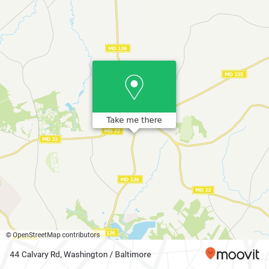 Mapa de 44 Calvary Rd, Churchville, MD 21028