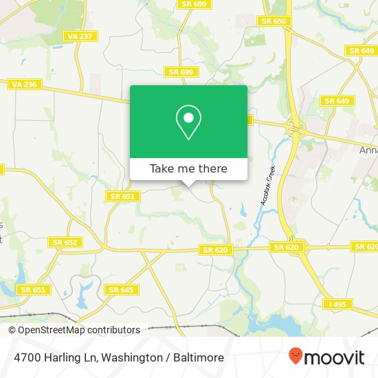 4700 Harling Ln, Annandale, VA 22003 map