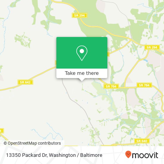 Mapa de 13350 Packard Dr, Woodbridge, VA 22193