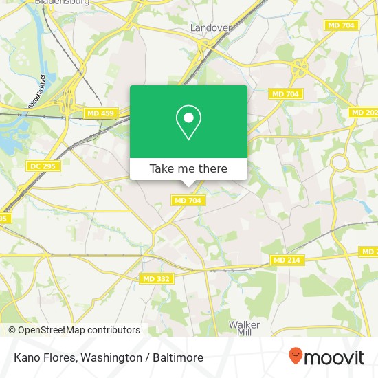 Kano Flores, Capitol Heights (FAIRMOUNT HGT), MD 20743 map