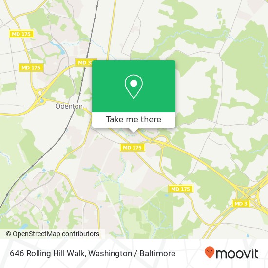 646 Rolling Hill Walk, Odenton, MD 21113 map