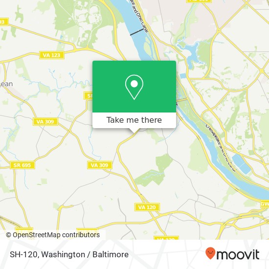 Mapa de SH-120, Arlington, VA 22207
