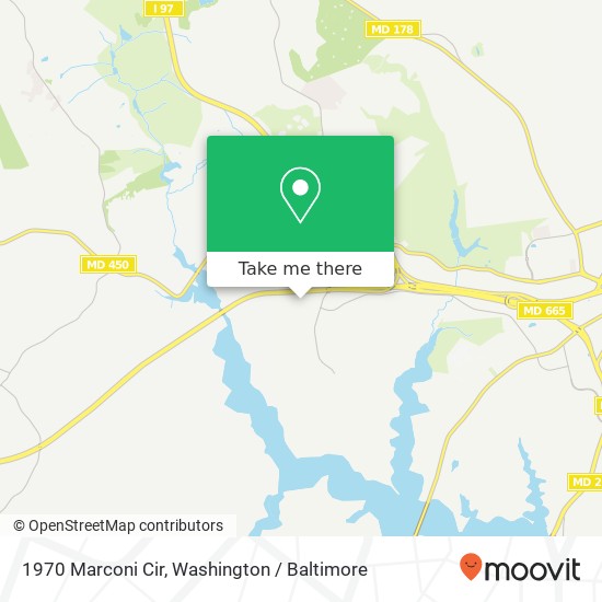 Mapa de 1970 Marconi Cir, Annapolis, MD 21401