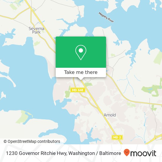 1230 Governor Ritchie Hwy, Arnold, MD 21012 map