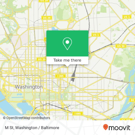 Mapa de M St, Washington, DC 20002