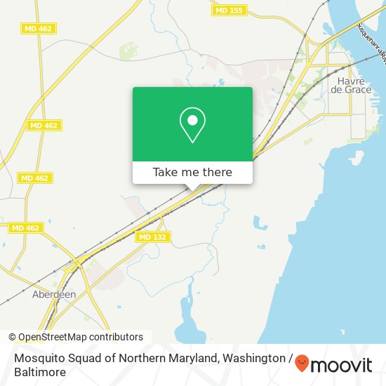 Mapa de Mosquito Squad of Northern Maryland