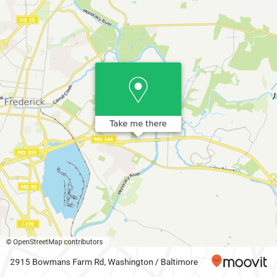 2915 Bowmans Farm Rd, Frederick, MD 21701 map