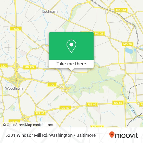 5201 Windsor Mill Rd, Gwynn Oak, MD 21207 map