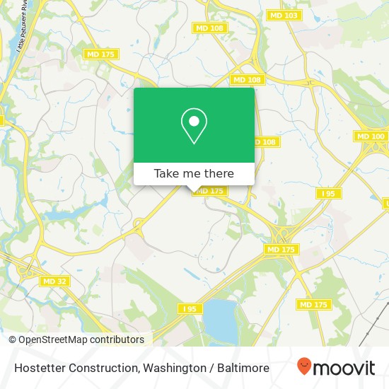 Hostetter Construction map
