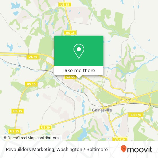 Mapa de Revbuilders Marketing, 14540 John Marshall Hwy