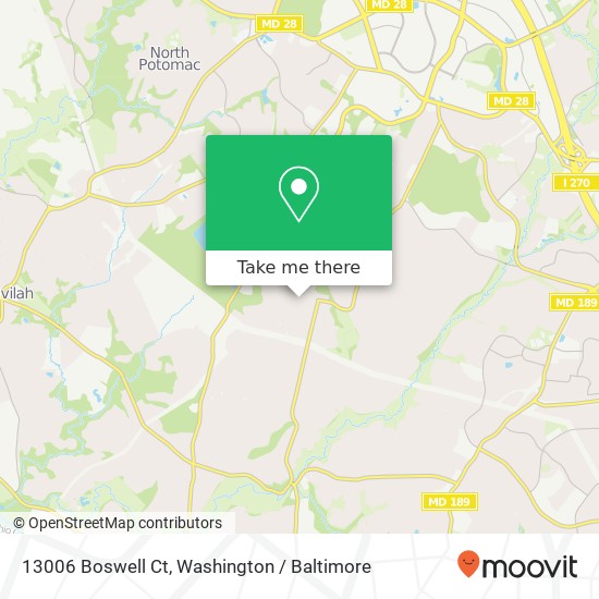 13006 Boswell Ct, Potomac, MD 20854 map