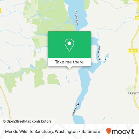 Merkle Wildlife Sanctuary map