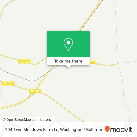 Mapa de 104 Twin Meadows Farm Ln, Centreville, MD 21617