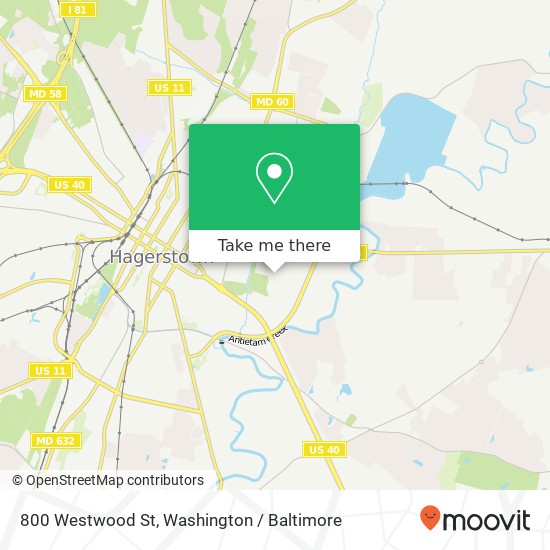 800 Westwood St, Hagerstown, MD 21740 map