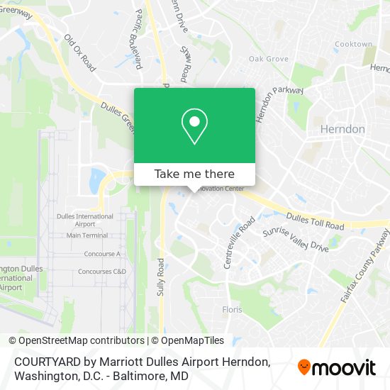 Mapa de COURTYARD by Marriott Dulles Airport Herndon