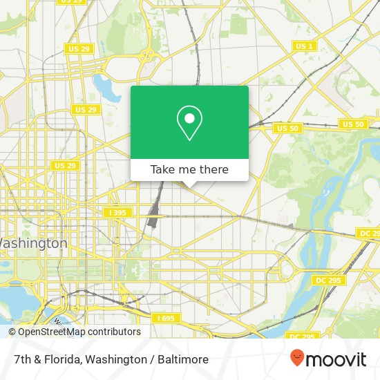 7th & Florida, Washington, DC 20002 map