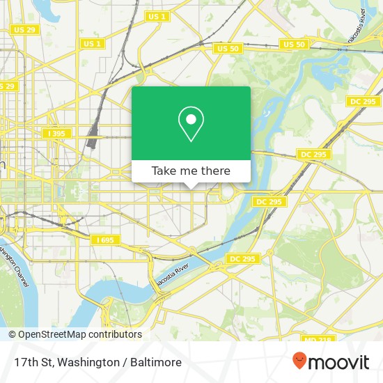 Mapa de 17th St, Washington, DC 20003