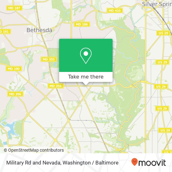 Military Rd and Nevada, Washington, DC 20015 map