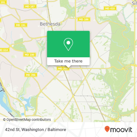 Mapa de 42nd St, Washington, DC 20015