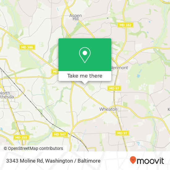 3343 Moline Rd, Silver Spring, MD 20902 map