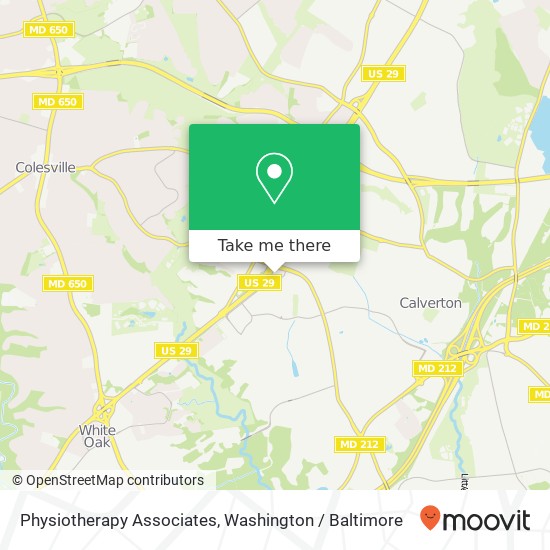 Physiotherapy Associates, 12510 Prosperity Dr map