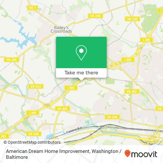 American Dream Home Improvement, 1505 N Van Dorn St map
