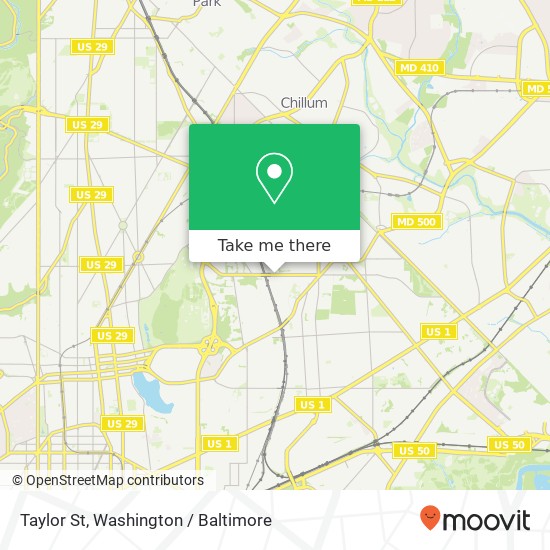 Taylor St, Washington, DC 20017 map