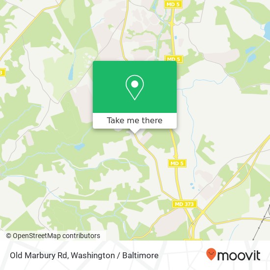 Mapa de Old Marbury Rd, Brandywine, MD 20613