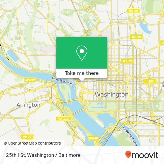 Mapa de 25th I St, Washington, DC 20037