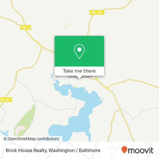 Mapa de Brick House Realty