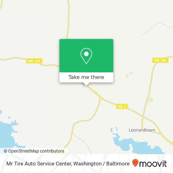 Mr Tire Auto Service Center, 26375 Point Lookout Rd map