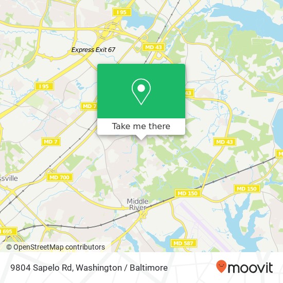 9804 Sapelo Rd, Middle River, MD 21220 map