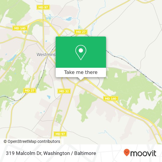 319 Malcolm Dr, Westminster, MD 21157 map