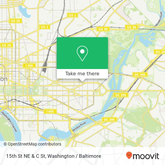 15th St NE & C St, Washington, DC 20002 map