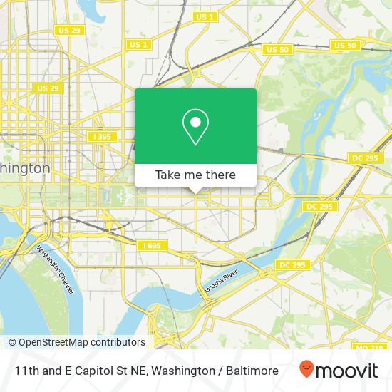 11th and E Capitol St NE, Washington, DC 20003 map