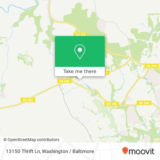 Mapa de 13150 Thrift Ln, Woodbridge, VA 22193