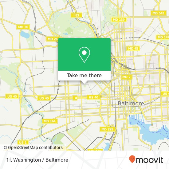 1f, 1118 W Lafayette Ave #1f, Baltimore, MD 21217, USA map