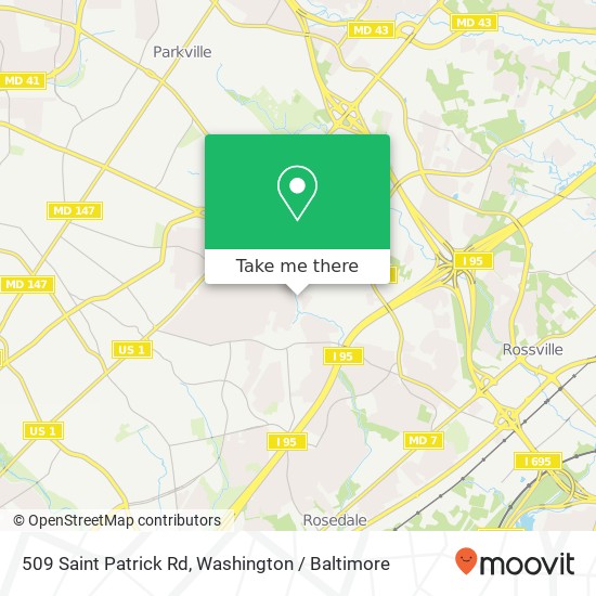 509 Saint Patrick Rd, Baltimore, MD 21206 map