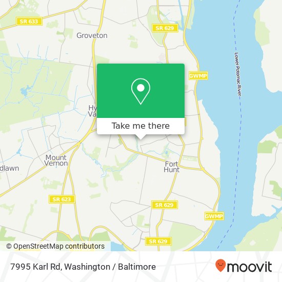 7995 Karl Rd, Alexandria, VA 22308 map