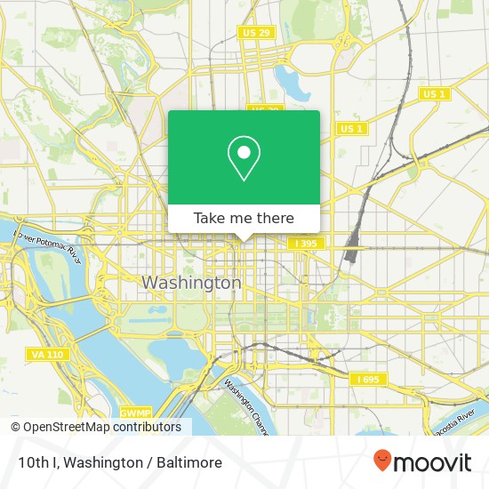 10th I, Washington, DC 20001 map