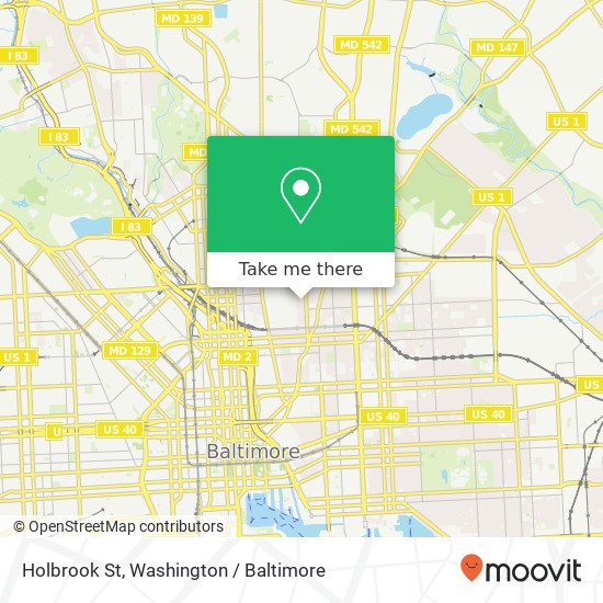 Holbrook St, Baltimore (EAST CASE), MD 21202 map