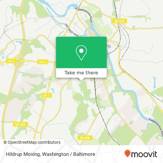Mapa de Hildrup Moving, 1115 Tyler St