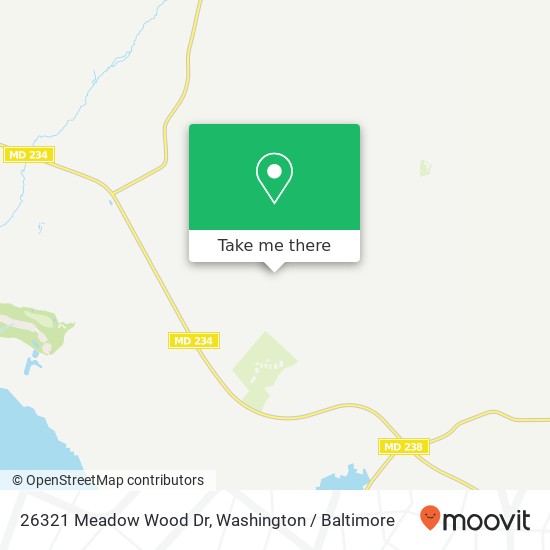 Mapa de 26321 Meadow Wood Dr, Mechanicsville, MD 20659