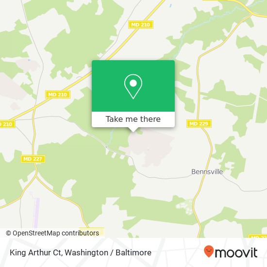 Mapa de King Arthur Ct, White Plains, MD 20695