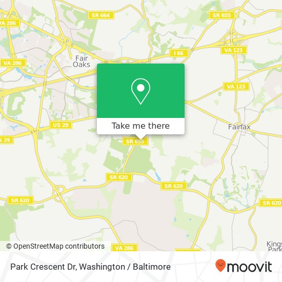 Park Crescent Dr, Fairfax, VA 22030 map