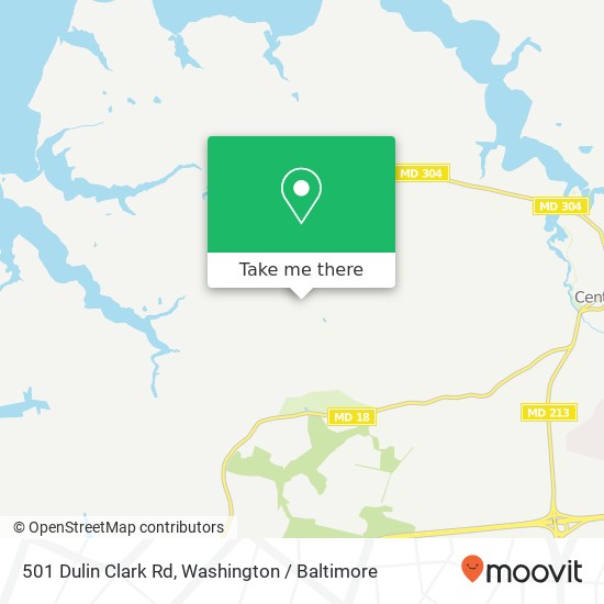 Mapa de 501 Dulin Clark Rd, Centreville, MD 21617