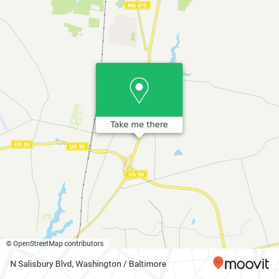Mapa de N Salisbury Blvd, Salisbury, MD 21804