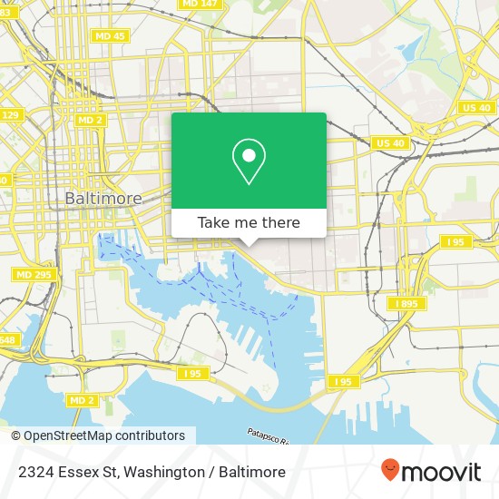 Mapa de 2324 Essex St, Baltimore, MD 21224